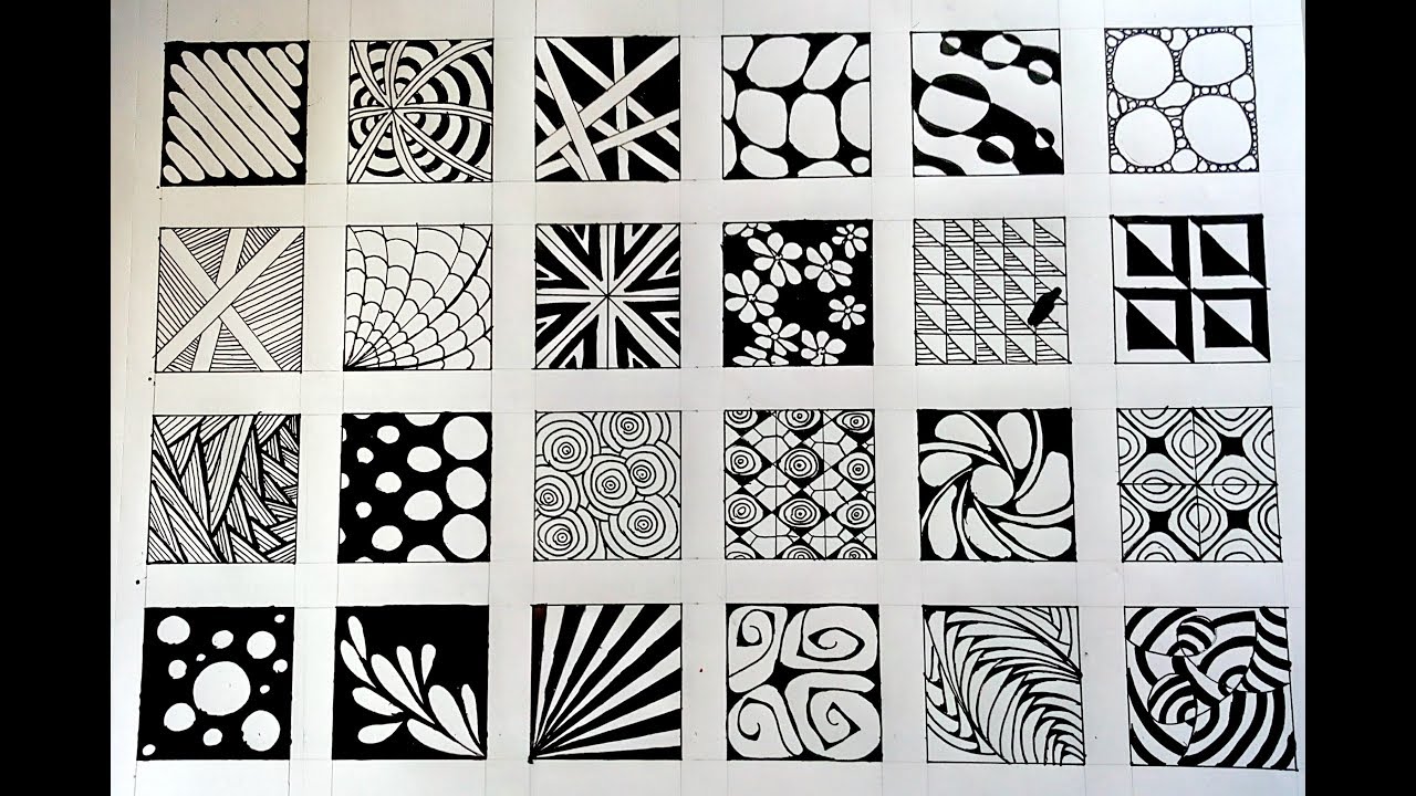 Beginners zentangle free patterns